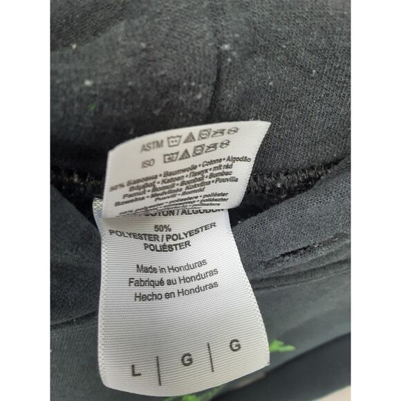 Country Life Hoodie Black Gildan Sweater Antlers Men's Size L - Picture 8 of 10